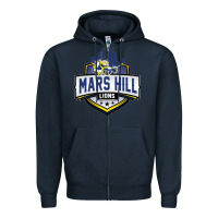 Navy mars hill university Zipper Hoodie - linhVisuals