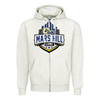Oatmeal Heather mars hill university Zipper Hoodie - linhVisuals