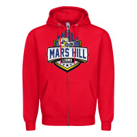 Red mars hill university Zipper Hoodie - linhVisuals