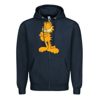 Navy gearl Zipper Hoodie - linhVisuals