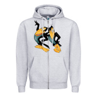 Heather Grey Heckle and Jeckle Zipper Hoodie - linhVisuals