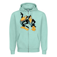 Seafoam Heckle and Jeckle Zipper Hoodie - linhVisuals