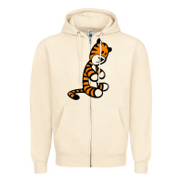 Sandshell Calvin Bill Watterson Zipper Hoodie - linhVisuals