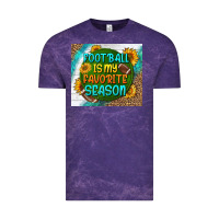 Cloud Purple football is my favorite season tumbler Vintage Tee - BundleAndBundleShop