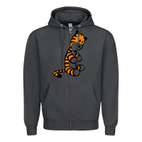 Smoke Calvin Bill Watterson Zipper Hoodie - linhVisuals