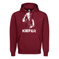 Burgundy kiefer sutherland müsïc Zipper Hoodie - linhVisuals