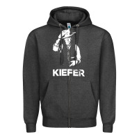 Charcoal Heather kiefer sutherland müsïc Zipper Hoodie - linhVisuals