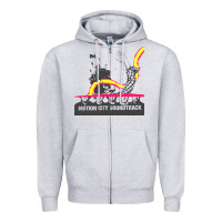 Heather Grey motion city soundtrack clässic Zipper Hoodie - linhVisuals