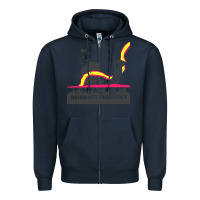 Navy motion city soundtrack clässic Zipper Hoodie - linhVisuals