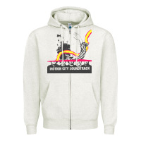 Oatmeal Heather motion city soundtrack clässic Zipper Hoodie - linhVisuals