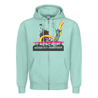 Seafoam motion city soundtrack clässic Zipper Hoodie - linhVisuals