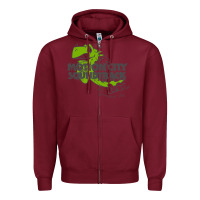 Burgundy motion city soundtrack clässic Zipper Hoodie - linhVisuals