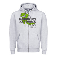 Heather Grey motion city soundtrack clässic Zipper Hoodie - linhVisuals