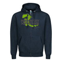 Navy motion city soundtrack clässic Zipper Hoodie - linhVisuals