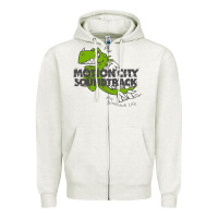 Oatmeal Heather motion city soundtrack clässic Zipper Hoodie - linhVisuals