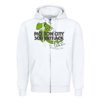 White motion city soundtrack clässic Zipper Hoodie - linhVisuals