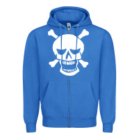 True Royal skull crossbones Zipper Hoodie - linhVisuals