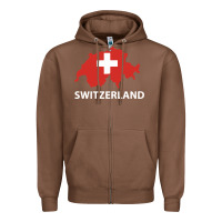 Chestnut switzerland Zipper Hoodie - linhVisuals