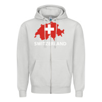 Dove Grey switzerland Zipper Hoodie - linhVisuals