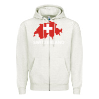 Oatmeal Heather switzerland Zipper Hoodie - linhVisuals