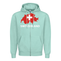 Seafoam switzerland Zipper Hoodie - linhVisuals