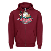 Burgundy this-tri-city-valleycats-merch Zipper Hoodie - linhVisuals