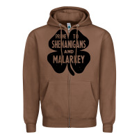 Chestnut prone to shenanigans and malarkey Zipper Hoodie - linhVisuals