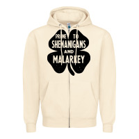 Sandshell prone to shenanigans and malarkey Zipper Hoodie - linhVisuals