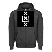 Charcoal Heather Amsterdam University Zipper Hoodie - linhVisuals