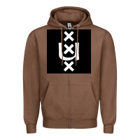 Chestnut Amsterdam University Zipper Hoodie - linhVisuals