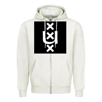 Oatmeal Heather Amsterdam University Zipper Hoodie - linhVisuals