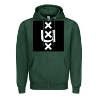 Sports Green Amsterdam University Zipper Hoodie - linhVisuals