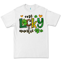 White One lucky auntie St. Patrick's Premium Tee - OliviaCreatesArt