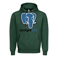Sports Green Postgresql Zipper Hoodie - linhVisuals