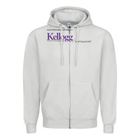 Dove Grey kellogg high school Zipper Hoodie - linhVisuals