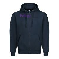Navy kellogg high school Zipper Hoodie - linhVisuals
