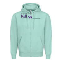 Seafoam kellogg high school Zipper Hoodie - linhVisuals