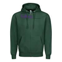 Sports Green kellogg high school Zipper Hoodie - linhVisuals
