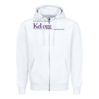 White kellogg high school Zipper Hoodie - linhVisuals