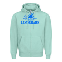 Seafoam landshark Zipper Hoodie - linhVisuals