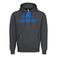 Smoke landshark Zipper Hoodie - linhVisuals