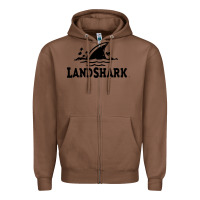 Chestnut landshark Zipper Hoodie - linhVisuals
