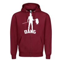 Burgundy joe dirt dang Zipper Hoodie - linhVisuals