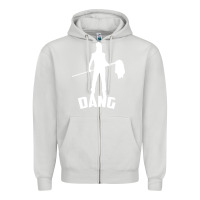 Dove Grey joe dirt dang Zipper Hoodie - linhVisuals