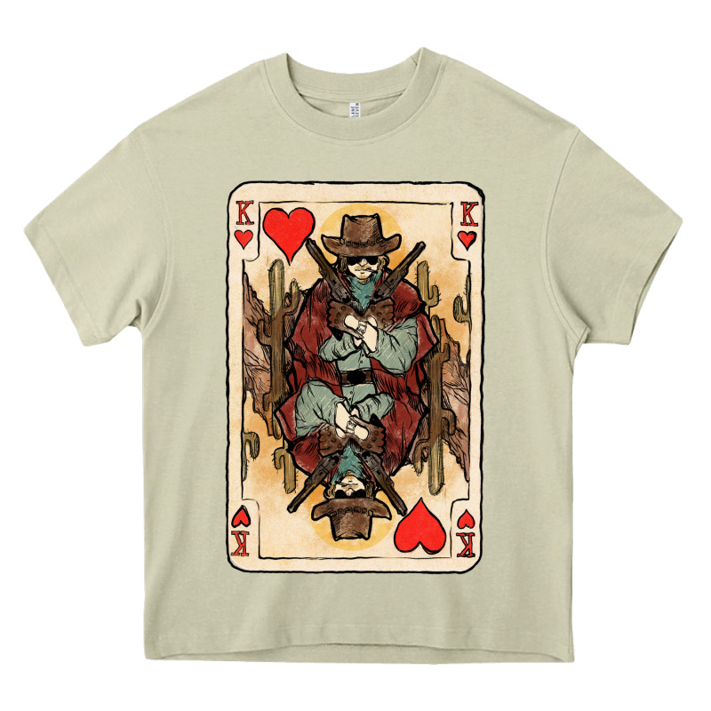 King Of Hearts Cowboy Heavy Core Tee by HowdyJamesFarm | Teevron
