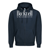 Navy bucknell university Zipper Hoodie - linhVisuals