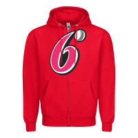 Red the-sydney-sixers-merch Zipper Hoodie - linhVisuals