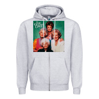 Heather Grey golden the girls Zipper Hoodie - linhVisuals