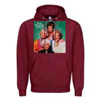 Burgundy golden the girls Zipper Hoodie - linhVisuals