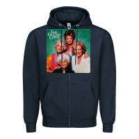Navy golden the girls Zipper Hoodie - linhVisuals